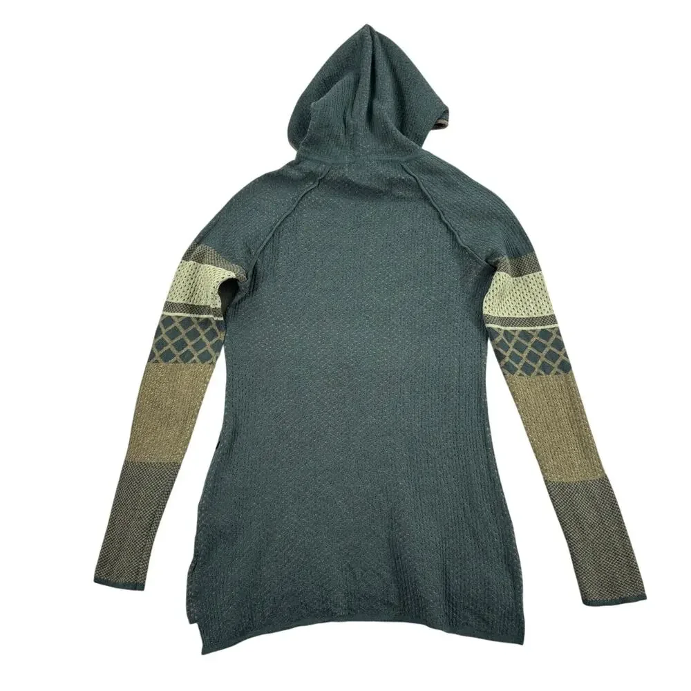 Krimson Klover Merino Wool Silk Hoodie Sweater M Gorpcore Après Ski Tunic